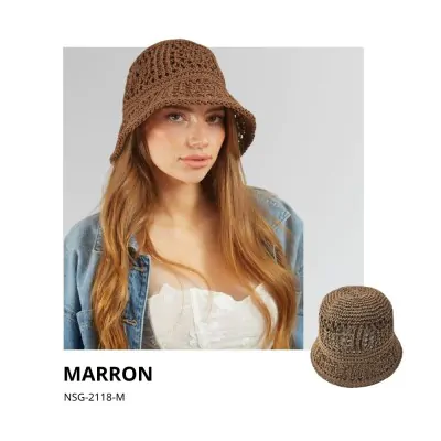 Piluso Calado Poliester Marron