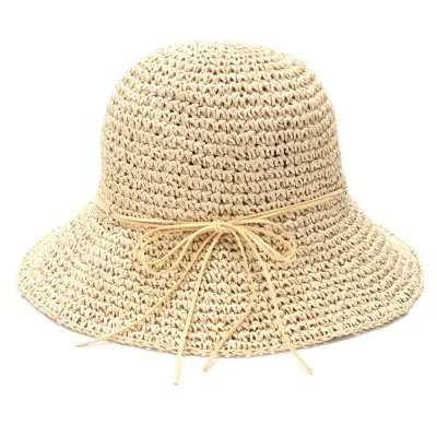 Piluso Rafia Cloche Cinta Mono Crudo