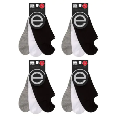 Medias Invisible Alta Pack X3 Hombre Surtido Liso Unico Elemento X4