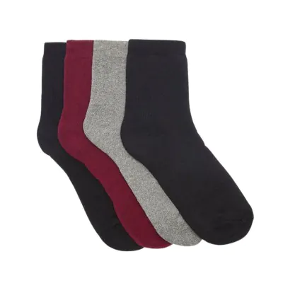 Medias 3/4 Termica Extra Algodon Y Lycra Lisa Dama Talle Unico Elemento X6