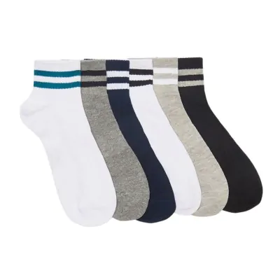 Medias Soquete Hombre Morley Rayado Talle Unico Elemento X12