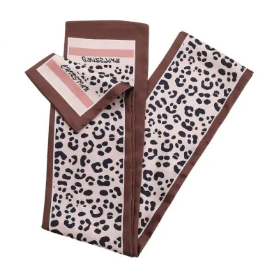 Panuelo Saten 14x150 - Animal Print Leopardo