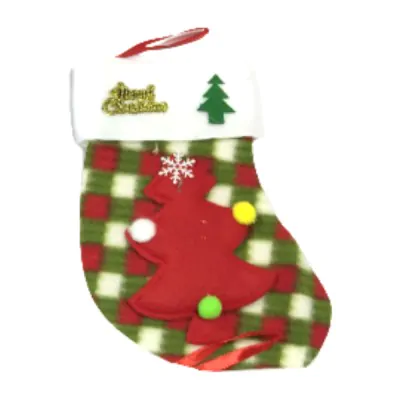 Medias Navidad Mini 15cm Arbolito X6