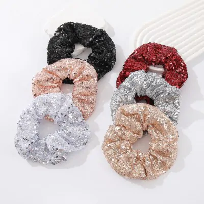 Scrunchies Lentejuelas X12