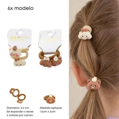 Set Colita Infantil Oso Nube X12