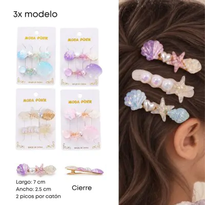 Set Pico Resina Oceano Ostra X12