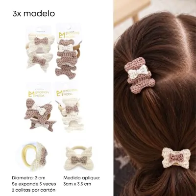 Colita Infantil Lana Marron X12