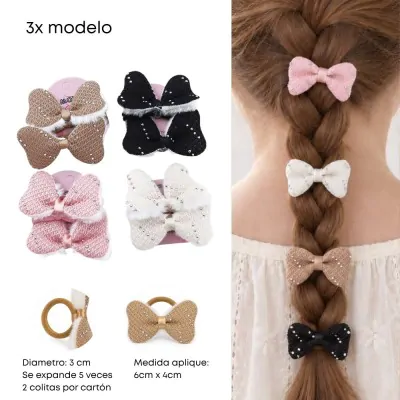 Colita Infantil Mono -texturado Stras X12