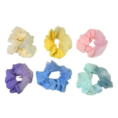 Scrunchies Combinado Gasa Simple X12