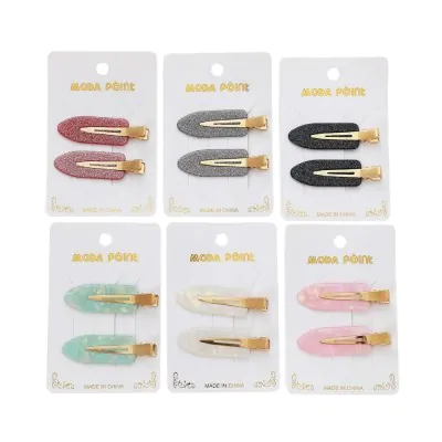 Set Pico Hebilla Glitter + Nacar X12
