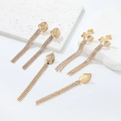 Aros Fiesta Stras Chapon Xl C Dorado X6