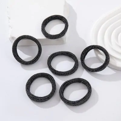 Colita Toalla Brillo Negro X12