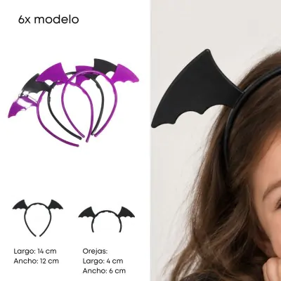 Vincha Vampirina Cm Negra Violeta