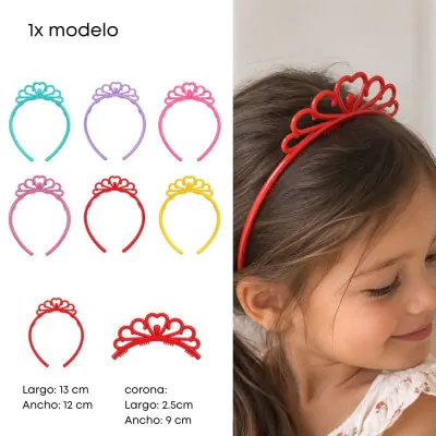 Vincha Princesa Cm Colores