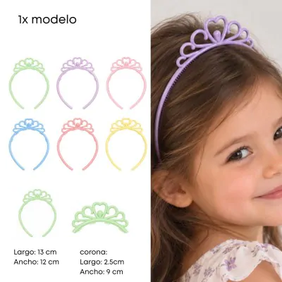 Vincha Princesa Cm Color Pastel