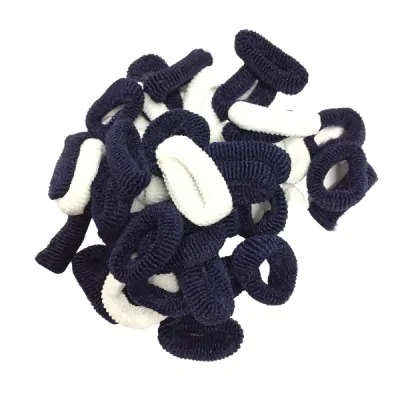 Colitas Mini Azul Blanco