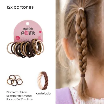 Colita Toalla Bebe Ondulada Marron X12