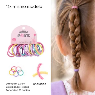 Colita Toalla Bebe Ondulada Pastel X12