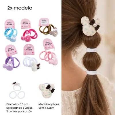 Colita Tul Lentejuela Mickey X12