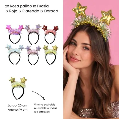 Vincha Ano Nuevo Estrella X6