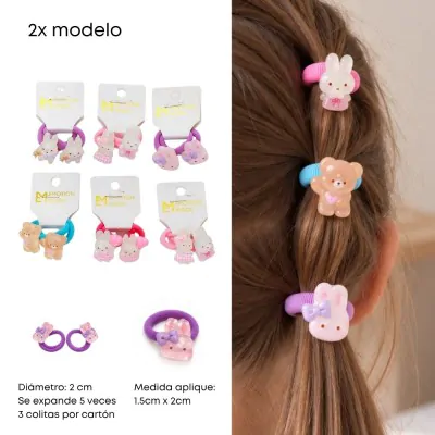 Set Colita Infantil Animalitos X12