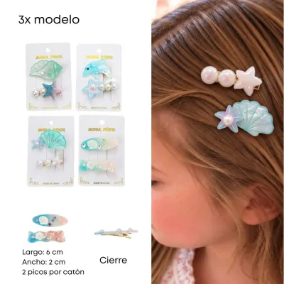 Set Pico Resina Oceano Marino X12