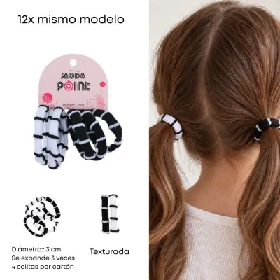 Colita Nudo Bicolor Bn X12