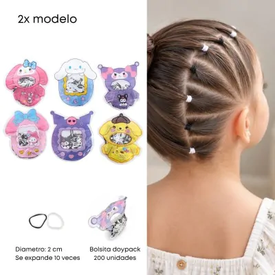 Gomita Silicona Sanrio B/n X12