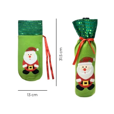 Funda Botella Navidad Bordada /3 X6