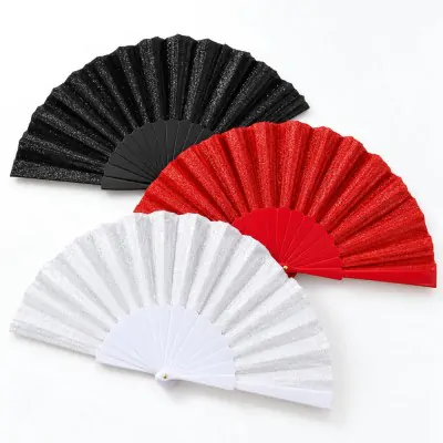 Abanico Glitter Liso Color  X12
