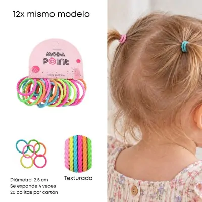 Colita Toalla Bebe Ondulada Fluo X12