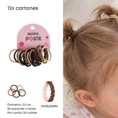 Colita Toalla Bebe Ondulada Marron X12