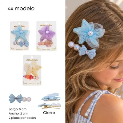 Set Pico Tela Oceano Estrella X12