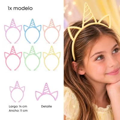 Vincha Unicornio Cm Pastel