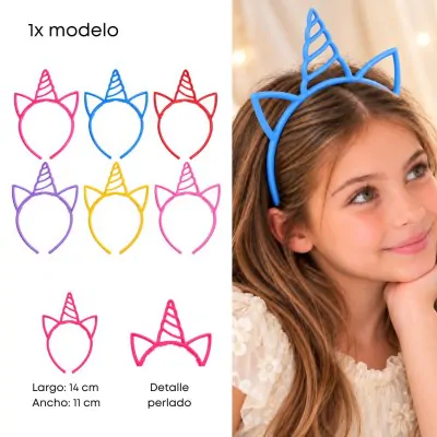 Vincha Unicornio Cm Colores