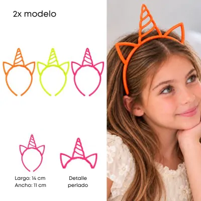 Vincha Unicornio Cm Fluo