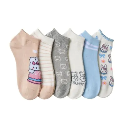 Medias Soquete Dama Estampado Surtido Elemento X12