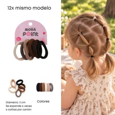 Colita Toalla Mini Marron X12