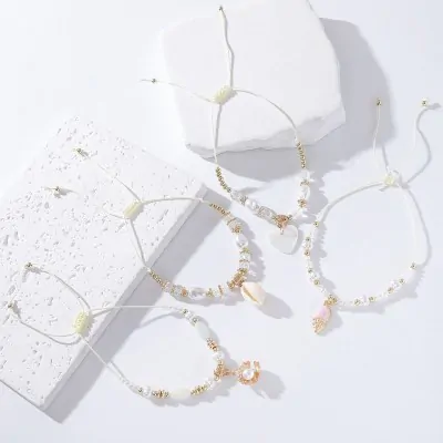 Pulsera Soga Dije Perla A X12