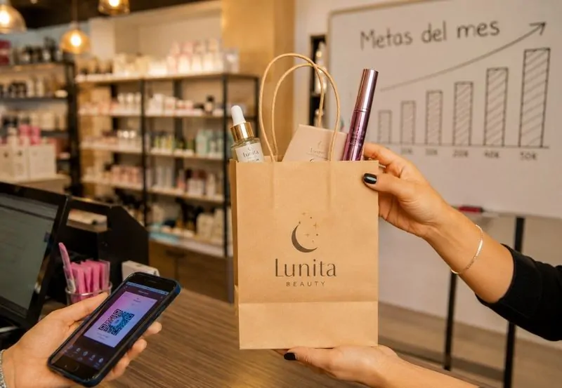 Detalle de productos de belleza por mayor en Moda Point