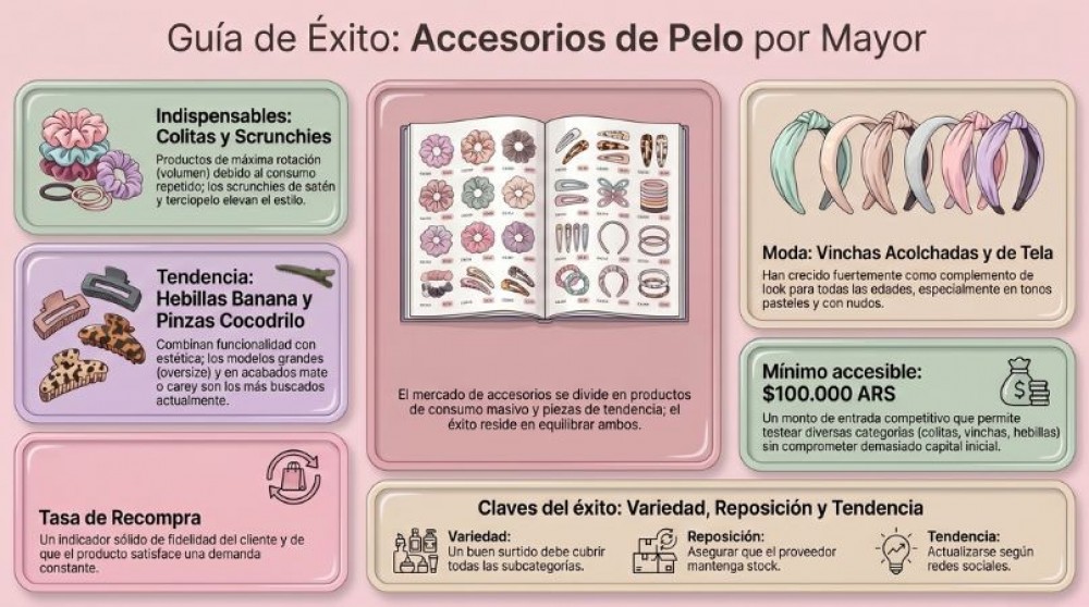 Accesorios de pelo por mayor: Guía completa para comerciantes