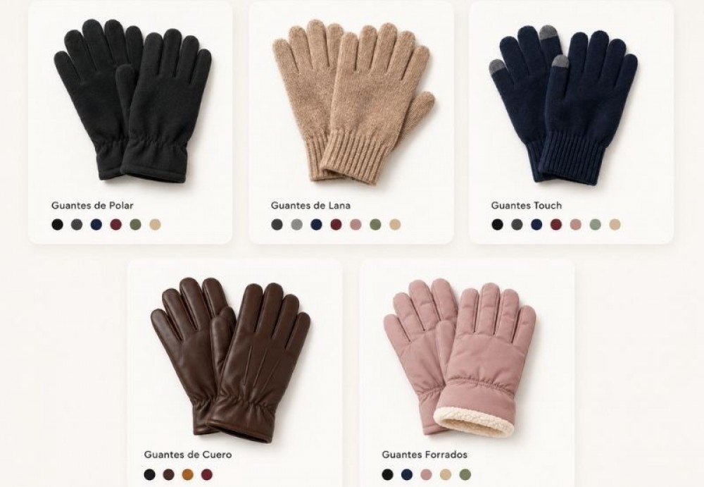 Guantes por mayor: modelos, surtido y rentabilidad